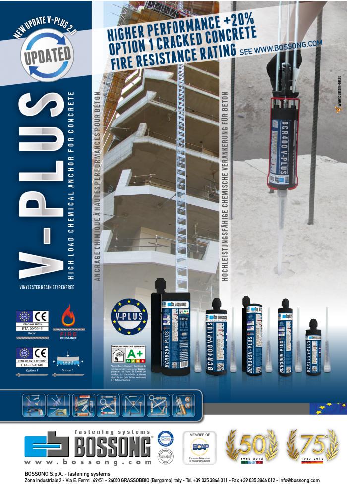 Bossong BCR V PLUS option 1 cracked concrete