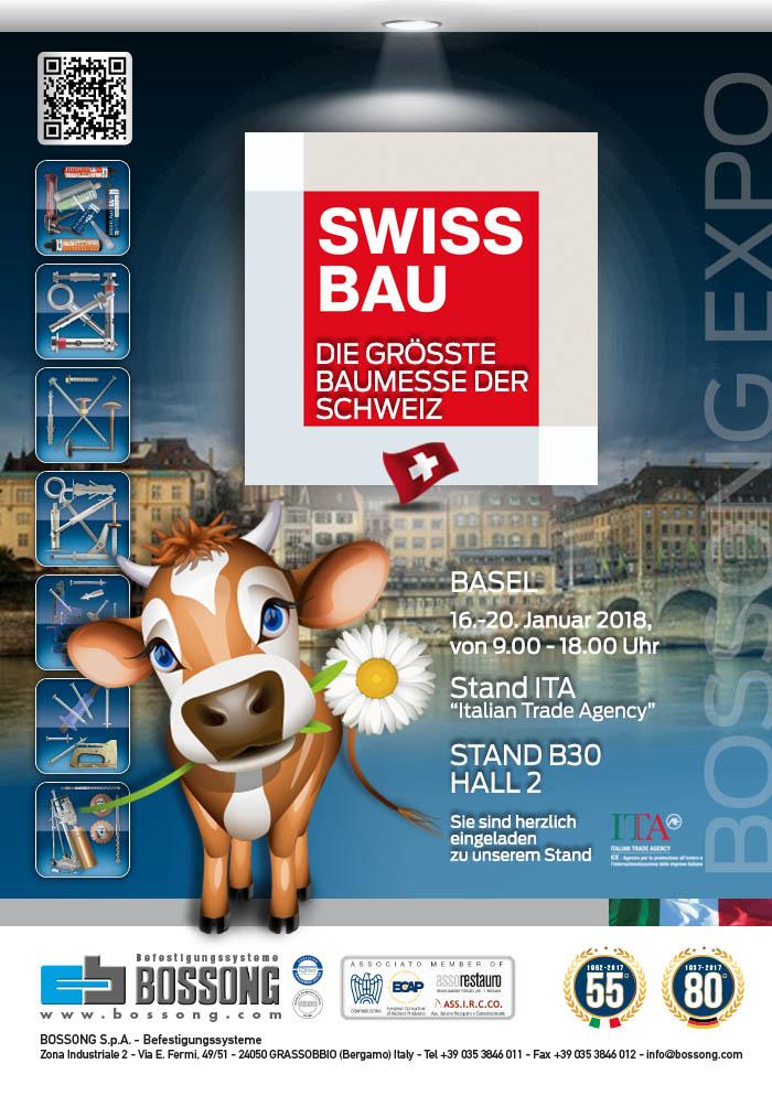 Visitez nous chez SWISS BAU sur le stand Bossong 